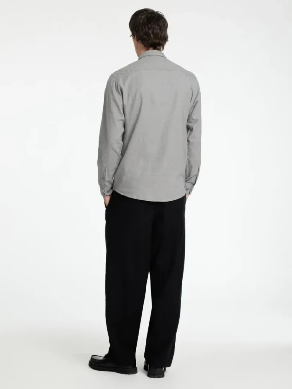 Skjorter>SELECTED FLANNEL OVERSHIRT Grey