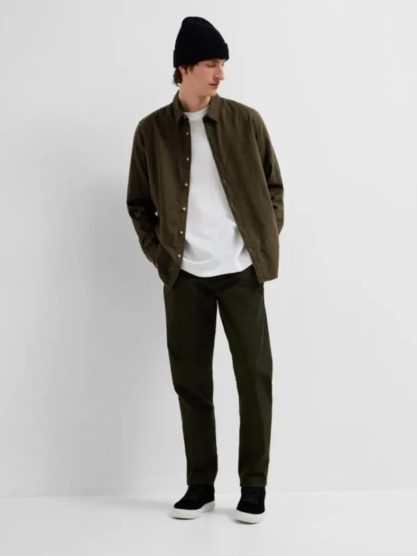 Skjorter>SELECTED FLANNEL OVERSHIRT Green