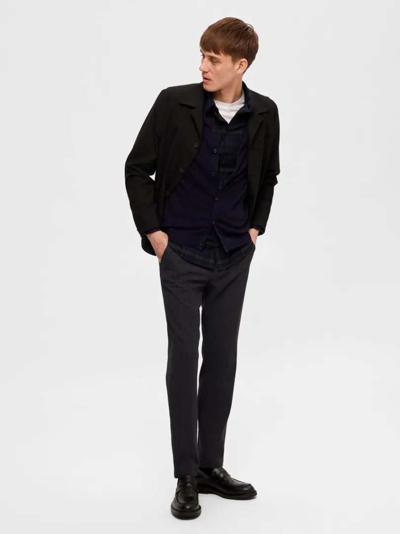 flannel_overshirt_2-10.webp Skjorter>SELECTED FLANNEL OVERSHIRT Blue