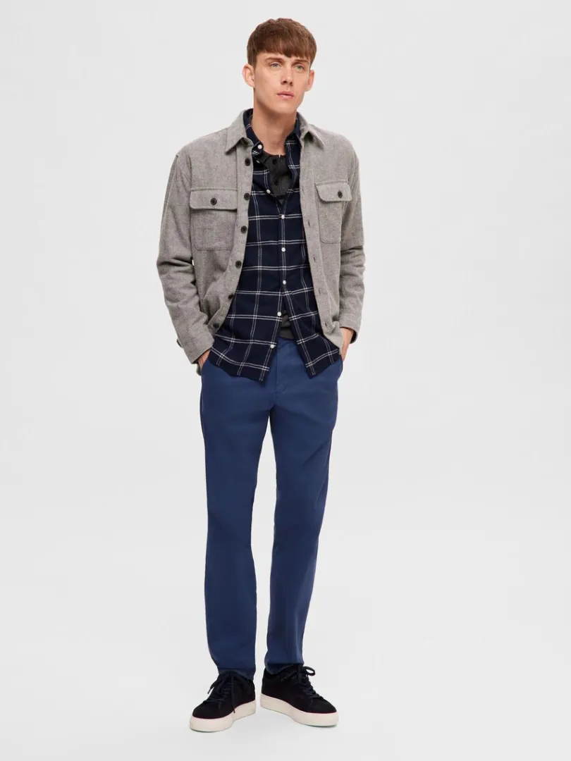 flannel_overshirt_2-3.webp Skjorter>SELECTED FLANNEL OVERSHIRT Blue