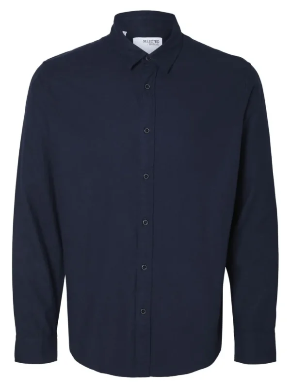 Skjorter>SELECTED FLANNEL OVERSHIRT Blue