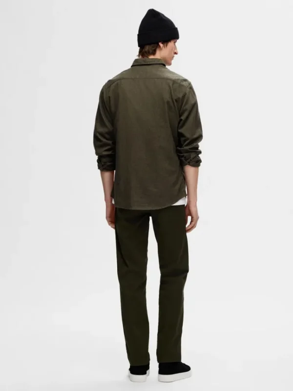 Skjorter>SELECTED FLANNEL OVERSHIRT Green