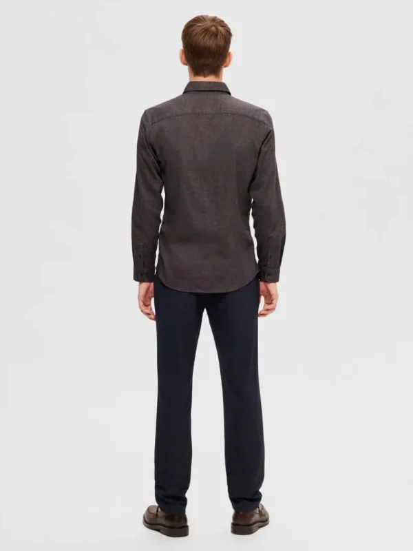 Skjorter>SELECTED FLANNEL OVERSHIRT Grey