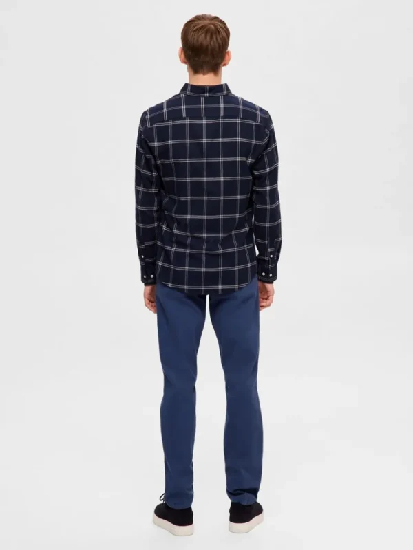 Skjorter>SELECTED FLANNEL OVERSHIRT Blue