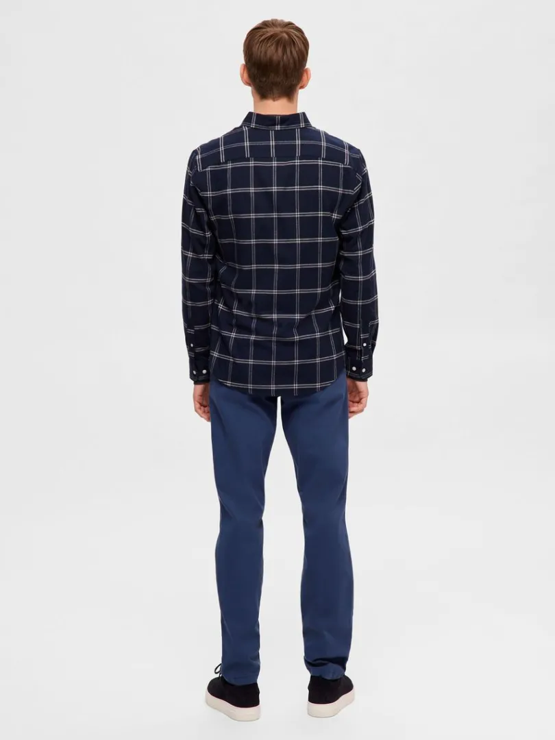 flannel_overshirt_5-2.webp Skjorter>SELECTED FLANNEL OVERSHIRT Blue