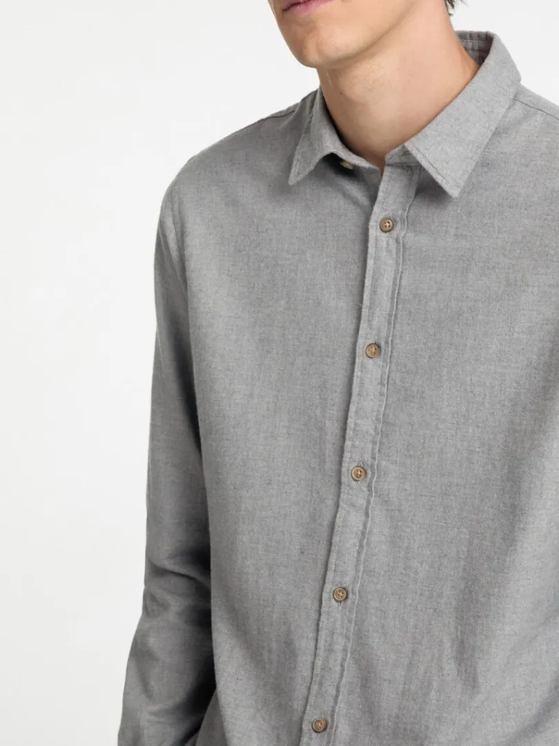 flannel_overshirt_5-4.webp Skjorter>SELECTED FLANNEL OVERSHIRT Grey