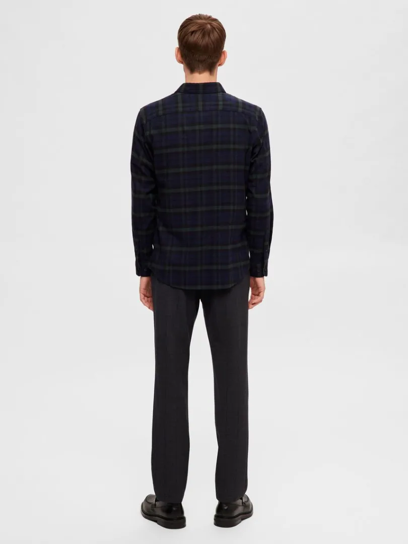 flannel_overshirt_5-9.webp Skjorter>SELECTED FLANNEL OVERSHIRT Blue