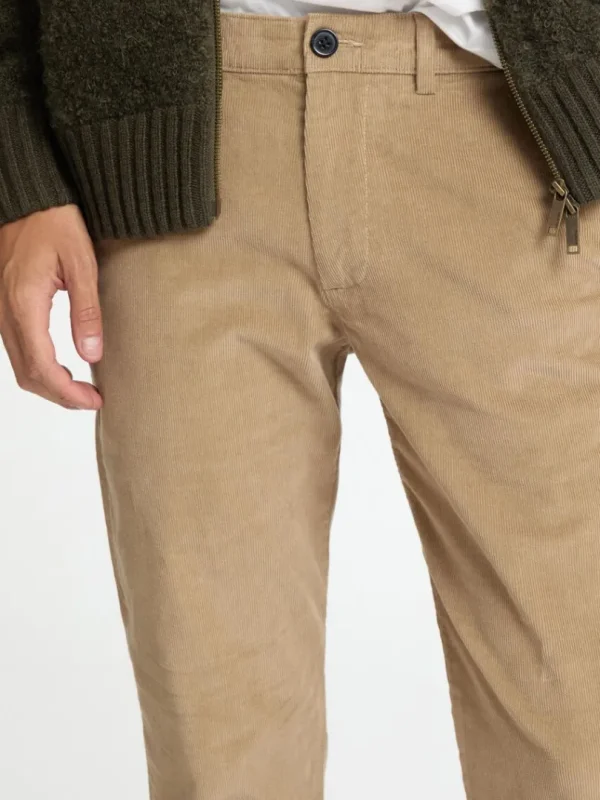 Bukser>SELECTED FLØJL BUKSER MED LIGE BEN Beige