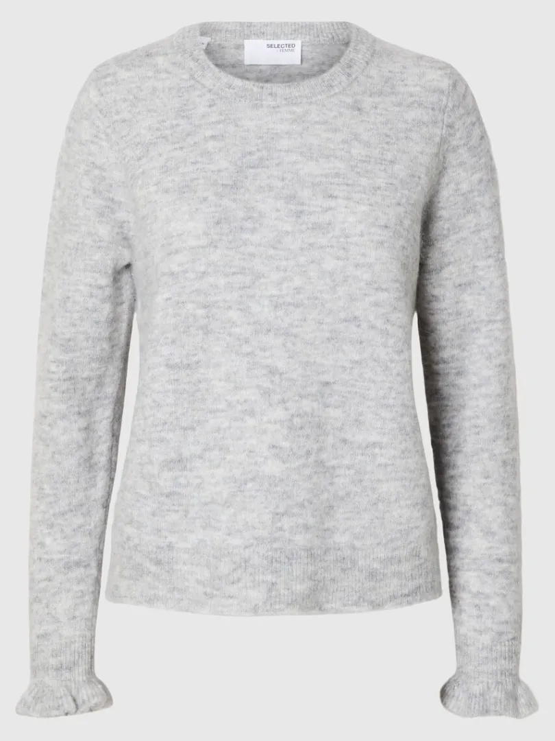 flsermer_striktrje_5-1.webp Strik>SELECTED FLÆSEÆRMER STRIKTRØJE Grey