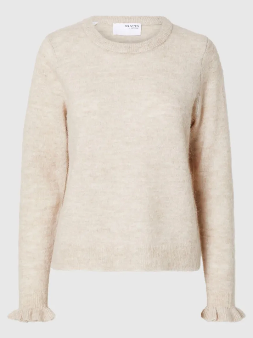 flsermer_striktrje_5-2.webp Strik>SELECTED FLÆSEÆRMER STRIKTRØJE Beige