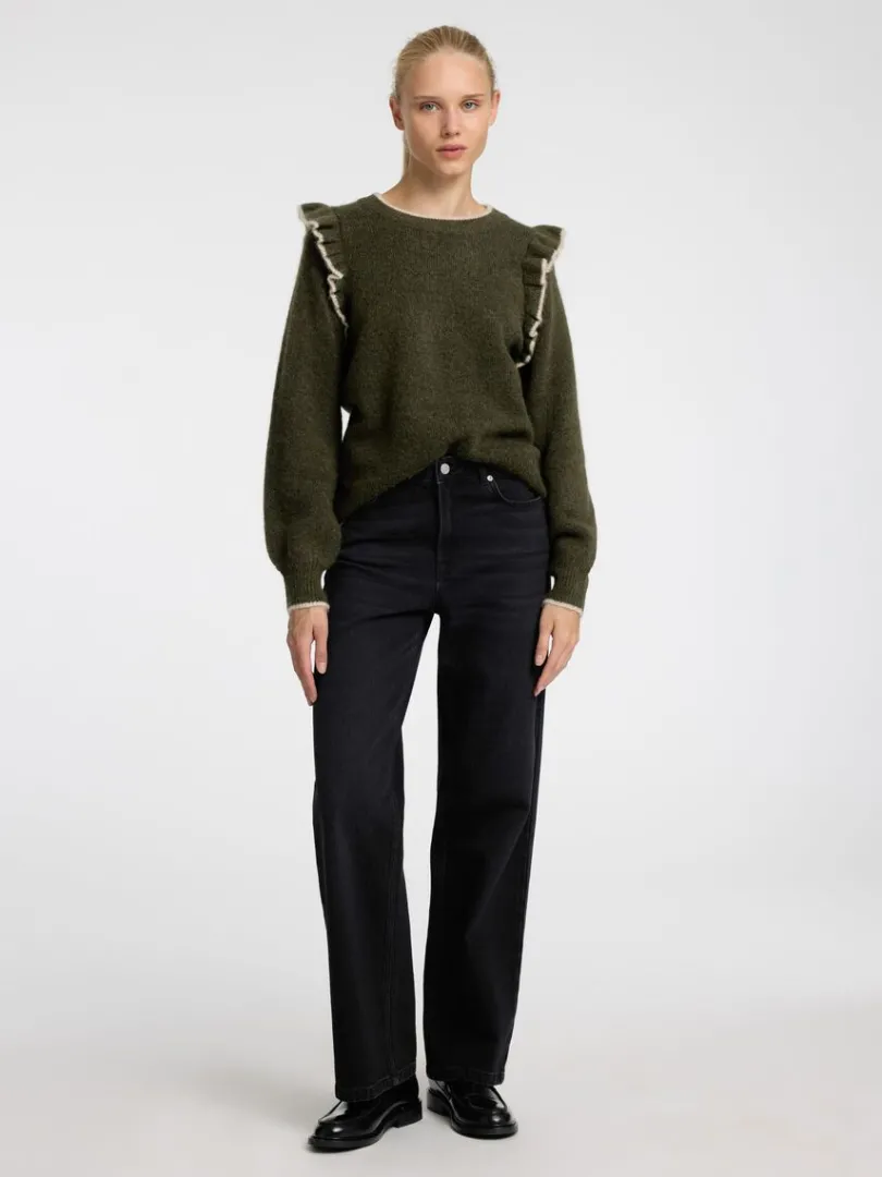 flset_pullover_1-2.webp Strik>SELECTED FLÆSET PULLOVER Green