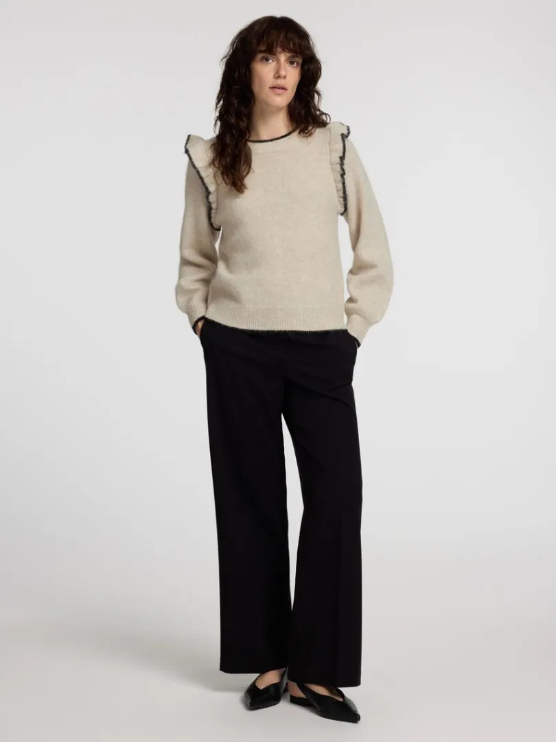 flset_pullover_1.webp Strik>SELECTED FLÆSET PULLOVER Beige