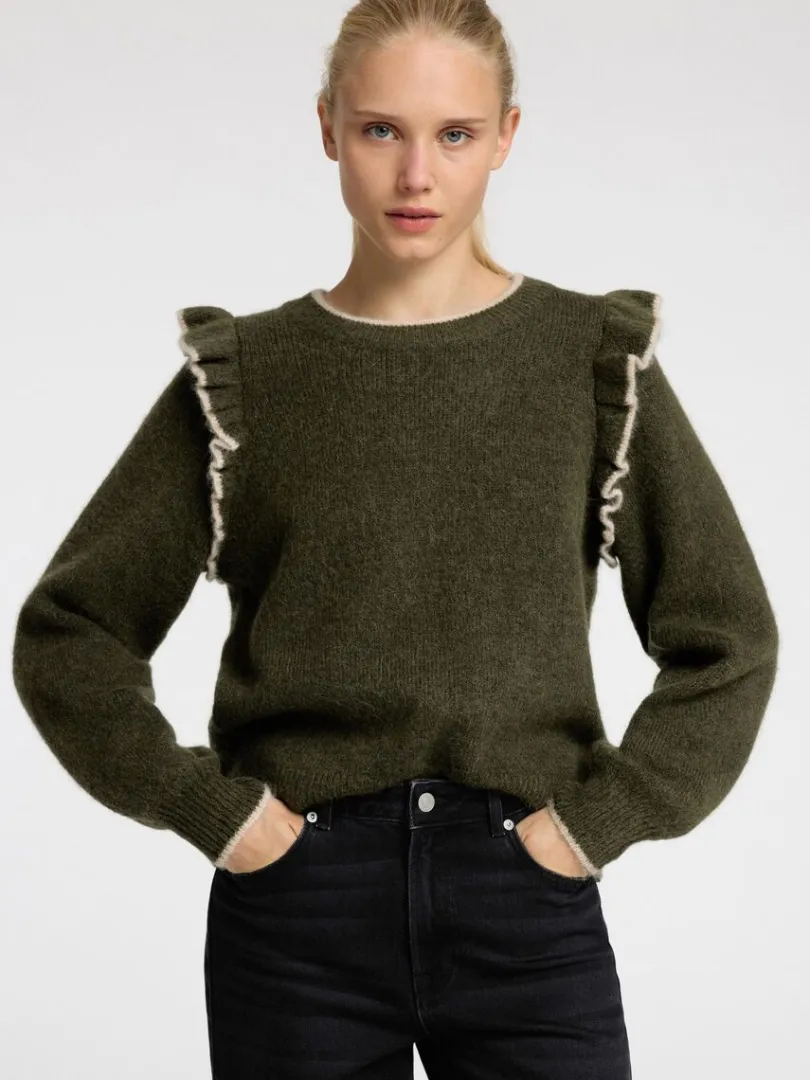 flset_pullover_2-2.webp Strik>SELECTED FLÆSET PULLOVER Green