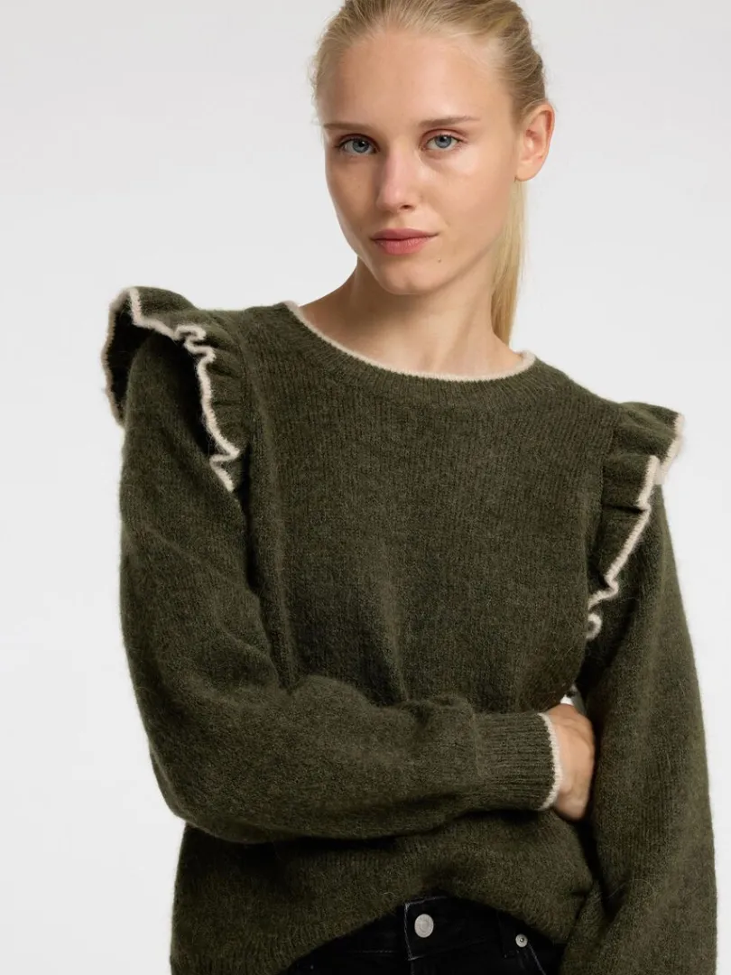 flset_pullover_3-2.webp Strik>SELECTED FLÆSET PULLOVER Green