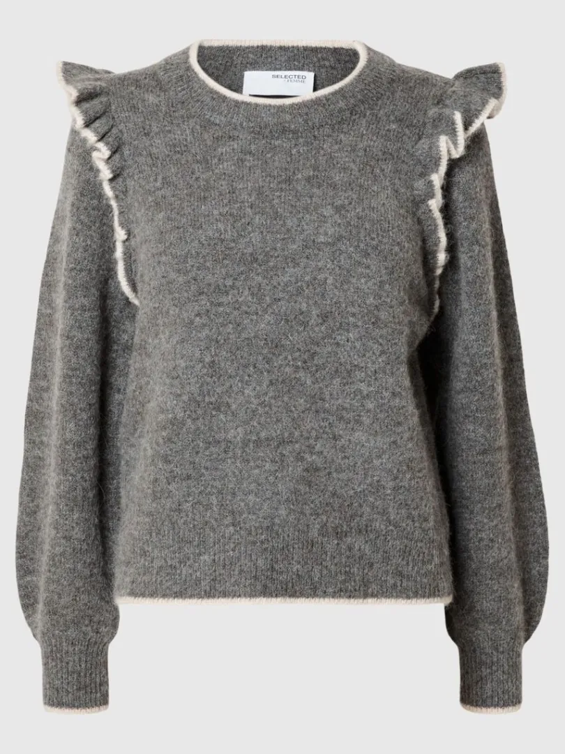flset_pullover_5-1.webp Strik>SELECTED FLÆSET PULLOVER Grey