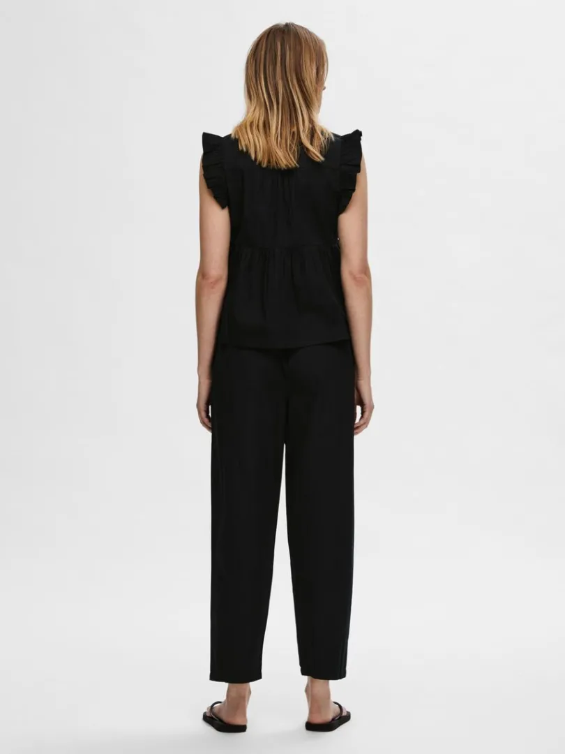 flset_top_4.webp Toppe Og Bluser>SELECTED FLÆSET TOP Black