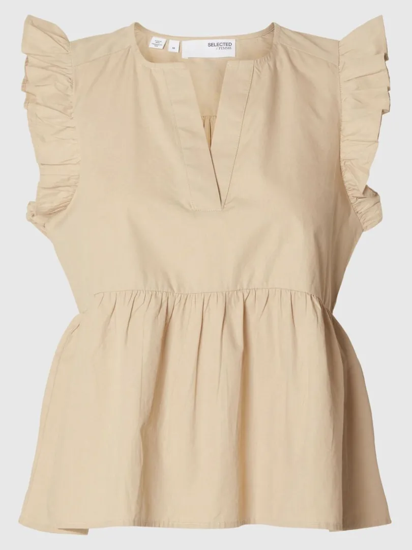 flset_top_5-2.webp Toppe Og Bluser>SELECTED FLÆSET TOP Beige