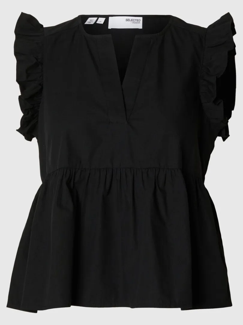 flset_top_5.webp Toppe Og Bluser>SELECTED FLÆSET TOP Black