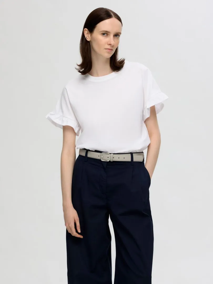 flset_tshirt_0-3.webp T-shirts>SELECTED FLÆSET T-SHIRT White