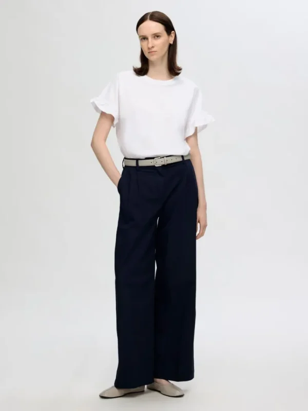 T-shirts>SELECTED FLÆSET T-SHIRT White
