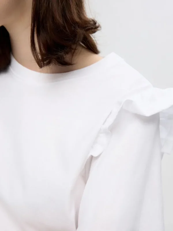 T-shirts>SELECTED FLÆSET T-SHIRT White