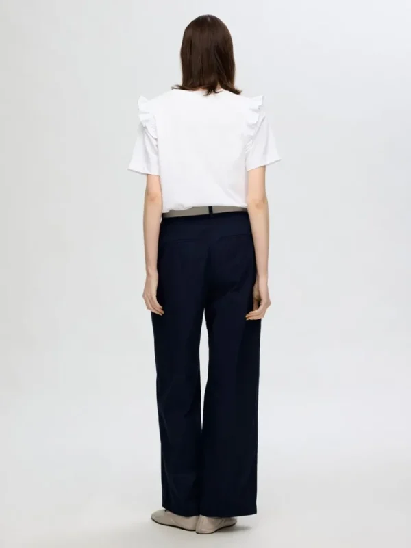 T-shirts>SELECTED FLÆSET T-SHIRT White