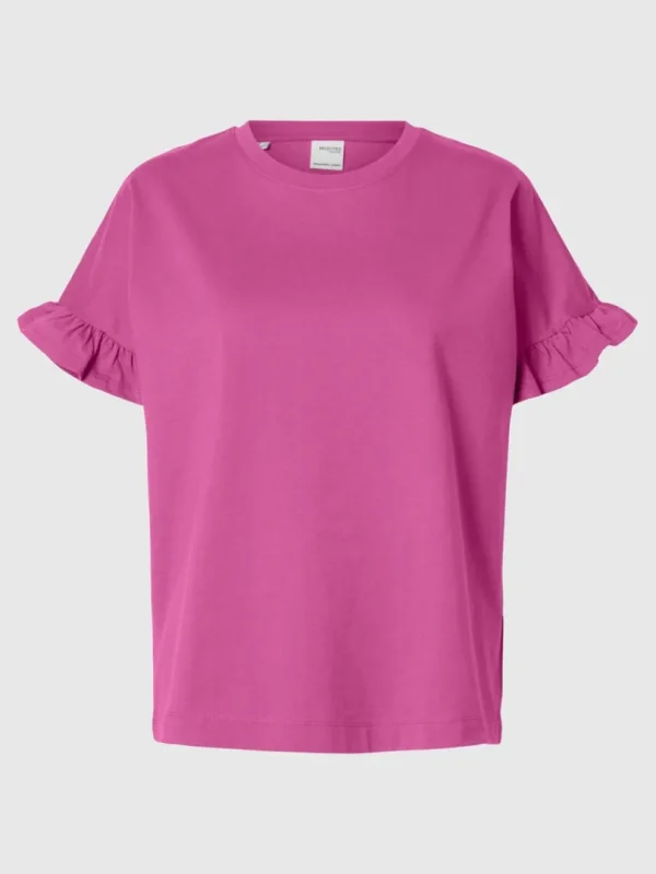 T-shirts>SELECTED FLÆSET T-SHIRT Pink