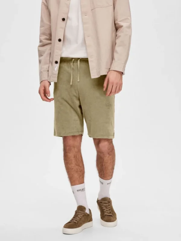 Shorts>SELECTED FROTTÉ SHORTS Green