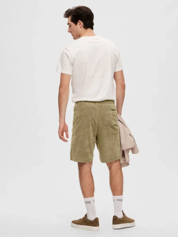 Shorts>SELECTED FROTTÉ SHORTS Green