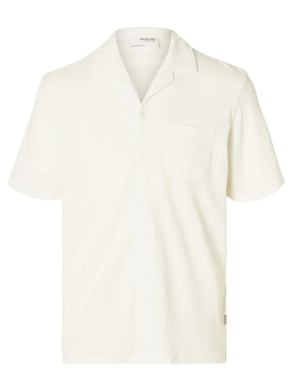 Skjorter>SELECTED FROTTÉ SKJORTE White