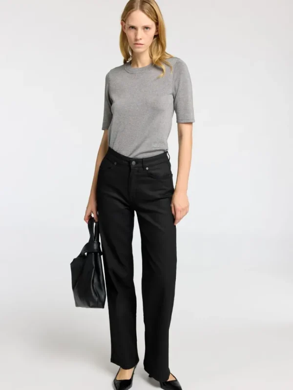 Toppe Og Bluser | Strik>SELECTED GLIMMER STRIKKET TOP Grey
