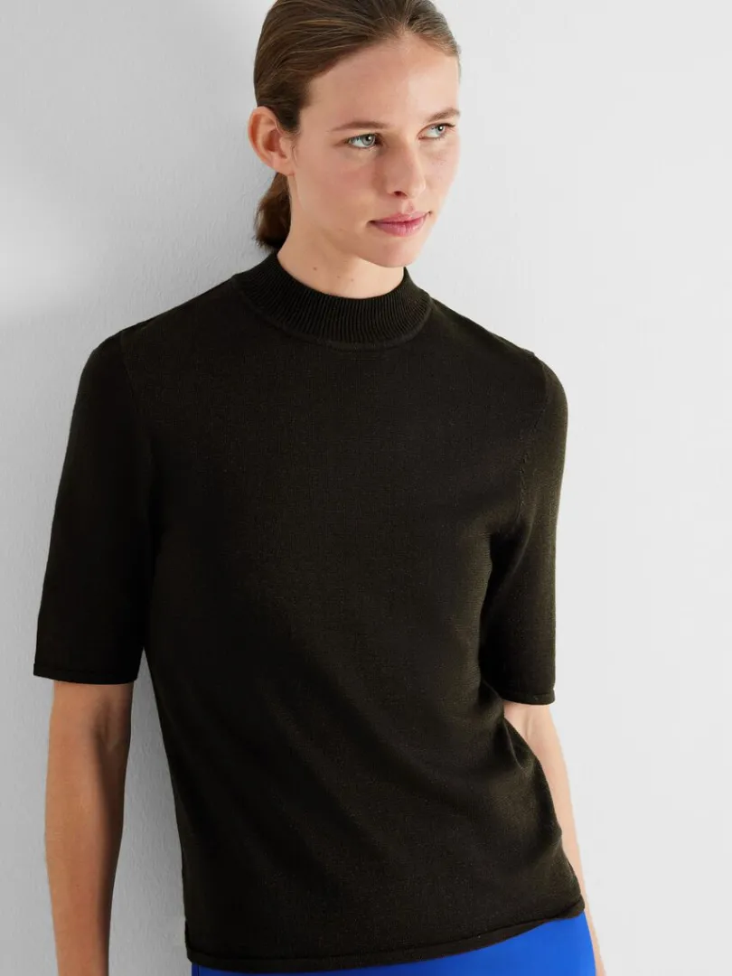 glimmer_strikket_top_2-2.webp T-shirts | Toppe Og Bluser>SELECTED GLIMMER STRIKKET TOP Black