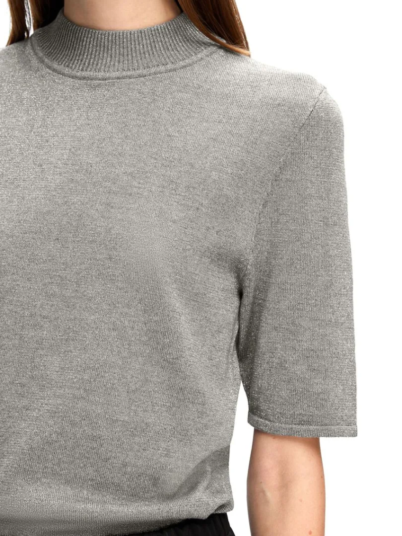 glimmer_strikket_top_3-3.webp T-shirts | Toppe Og Bluser>SELECTED GLIMMER STRIKKET TOP Grey