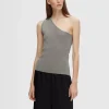 Toppe Og Bluser | Strik>SELECTED GLIMMER TOP Grey