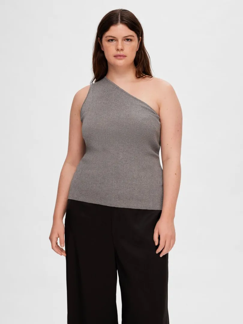 glimmer_top_6.webp Toppe Og Bluser | Strik>SELECTED GLIMMER TOP Grey