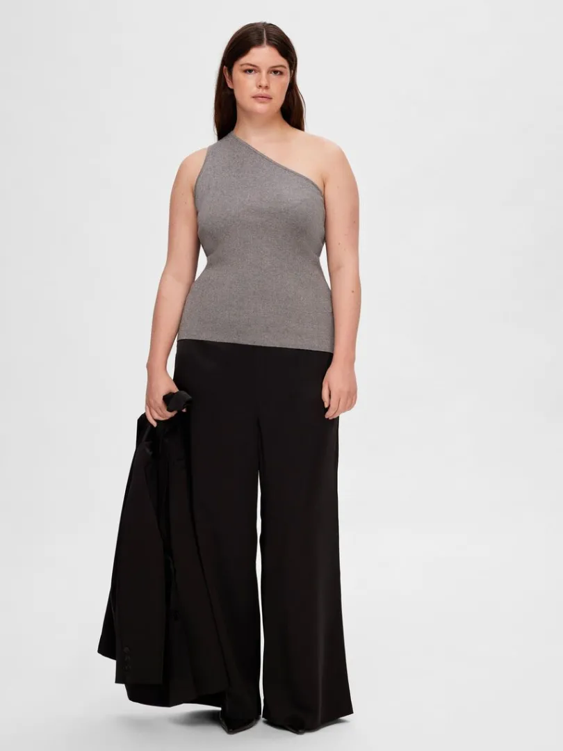 glimmer_top_7.webp Toppe Og Bluser | Strik>SELECTED GLIMMER TOP Grey
