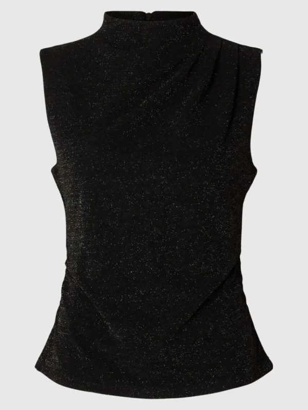 Toppe Og Bluser>SELECTED GLIMMER TOP UDEN ÆRMER Black