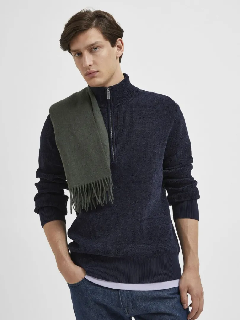 half_zip_pullover_2-2.webp Strik>SELECTED HALF ZIP PULLOVER Blue