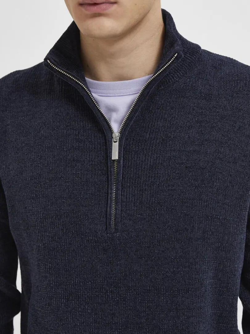 half_zip_pullover_3-2.webp Strik>SELECTED HALF ZIP PULLOVER Blue