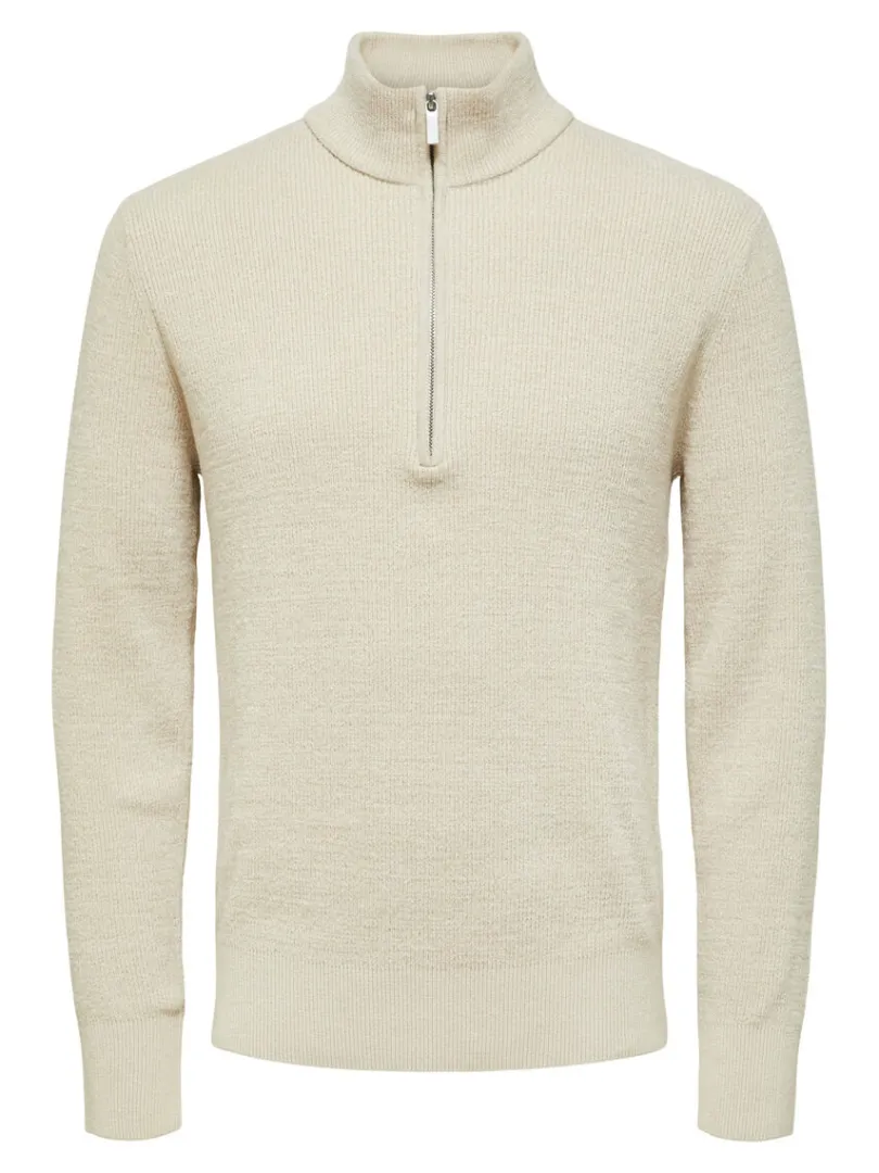 half_zip_pullover_4-1.webp Strik>SELECTED HALF ZIP PULLOVER Beige