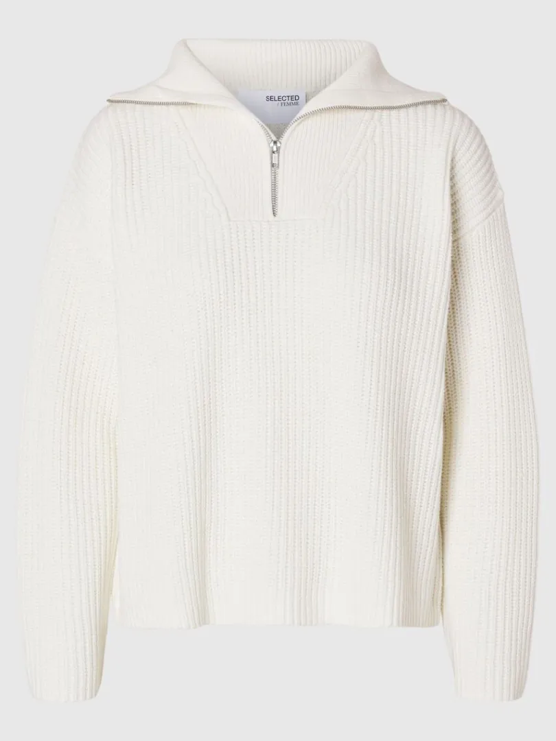halv_lynls_pullover_5-1.webp Strik>SELECTED HALV LYNLÅS PULLOVER White