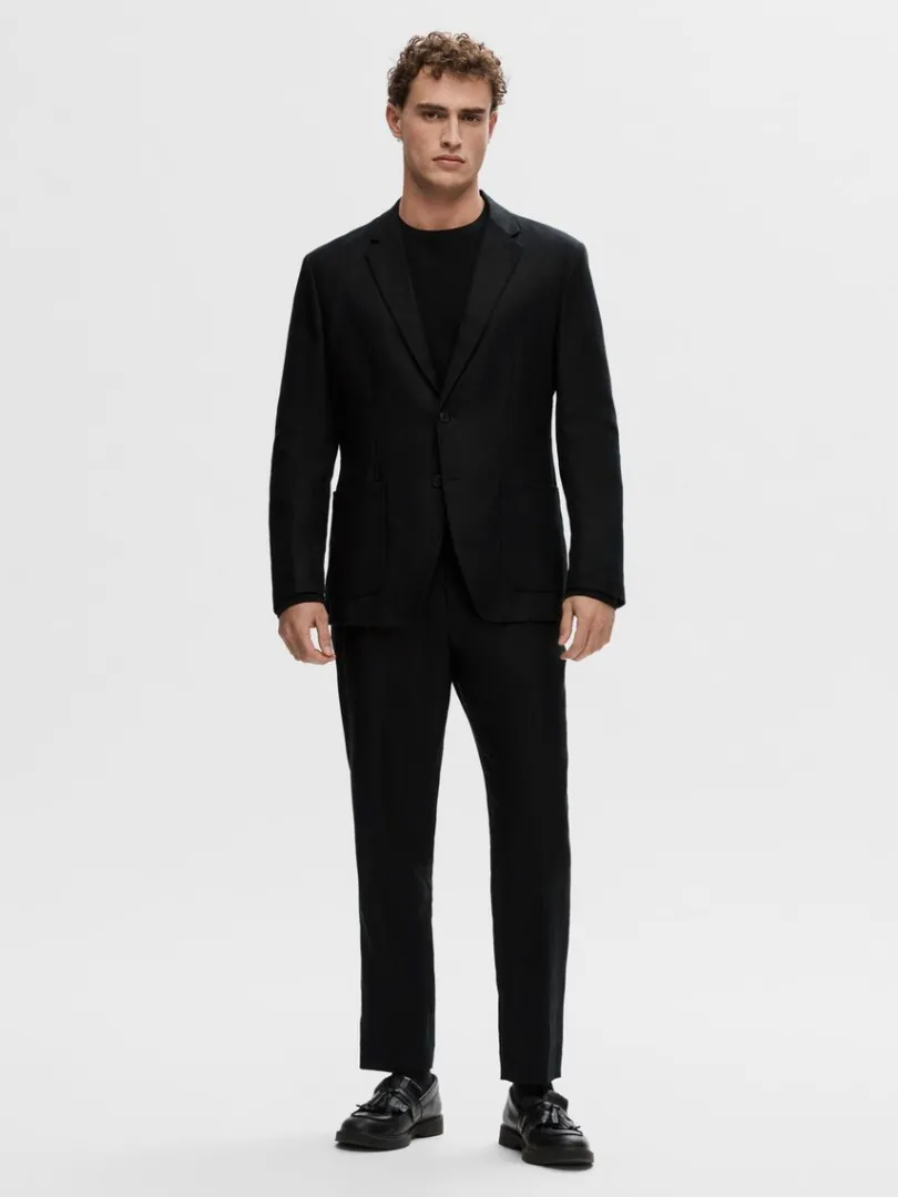 hamp_blazer_2.webp Jakkesæt & Blazers>SELECTED 100% HAMP BLAZER Black