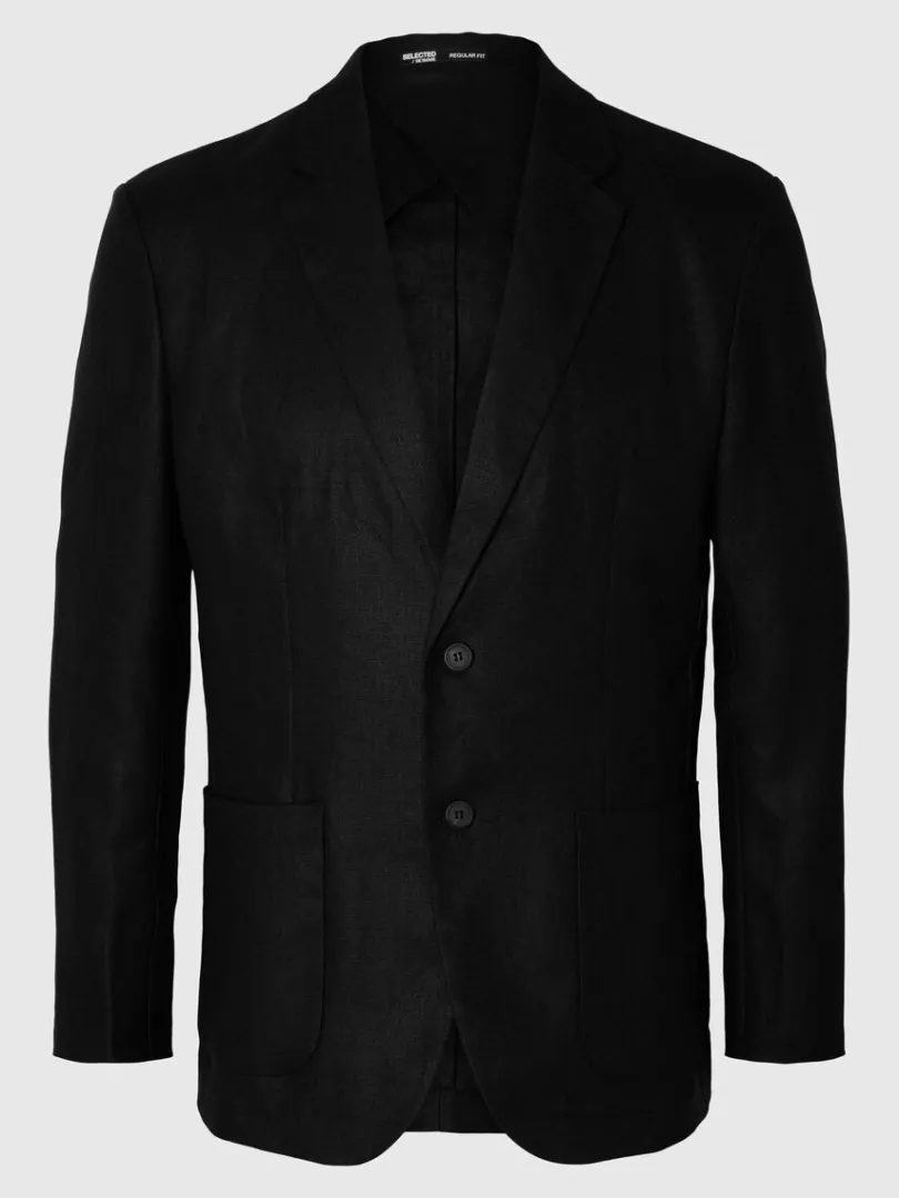 hamp_blazer_4.webp Jakkesæt & Blazers>SELECTED 100% HAMP BLAZER Black