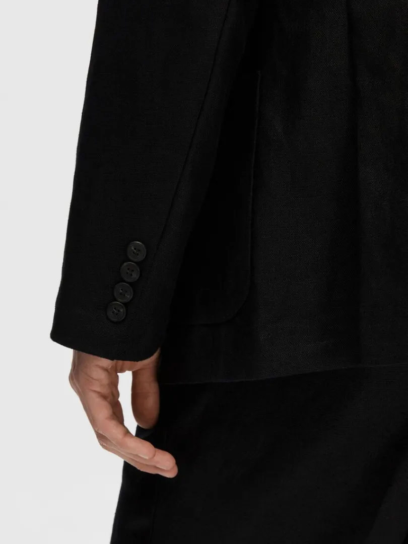 hamp_blazer_5.webp Jakkesæt & Blazers>SELECTED 100% HAMP BLAZER Black