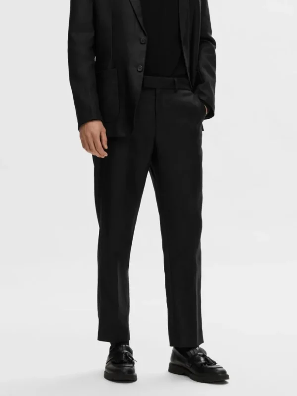 Bukser | Jakkesæt & Blazers>SELECTED 100% HAMP BUKSER Black