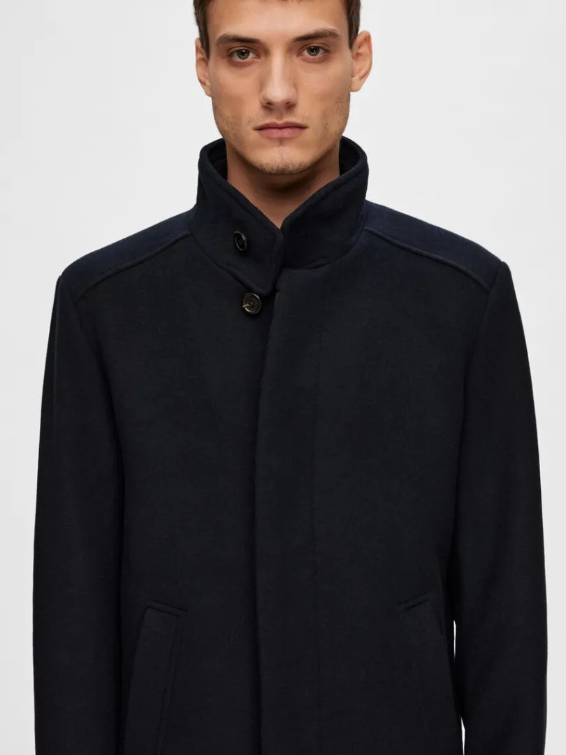 high_neck_frakke_5.webp Overtøj>SELECTED HIGH NECK FRAKKE Blue