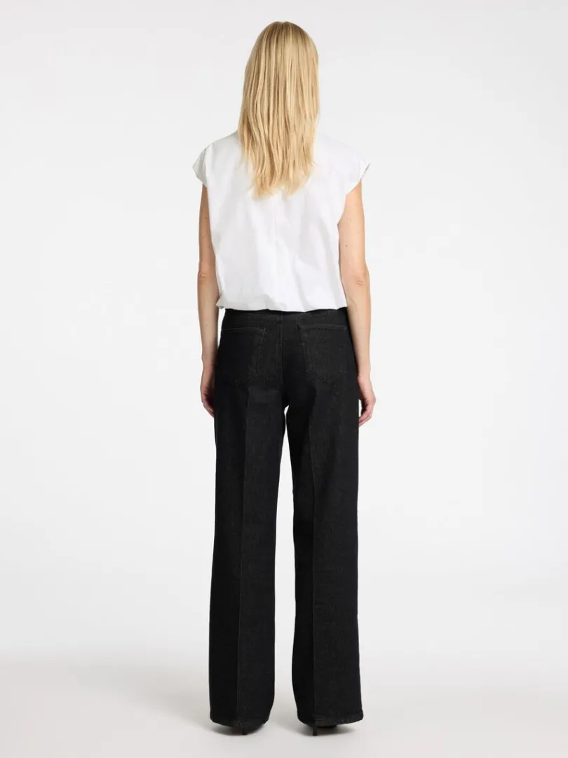 high_neck_kort_top_4.webp Toppe Og Bluser>SELECTED HIGH NECK KORT TOP White