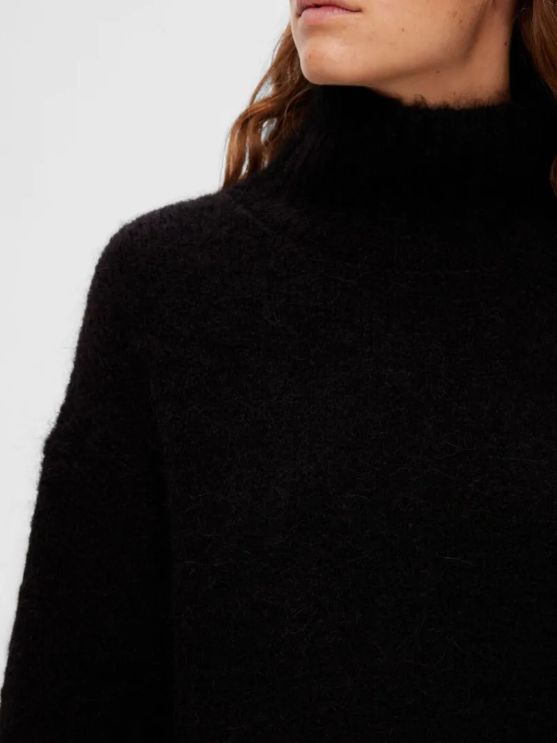 hj_hals_pullover_3-2.webp Strik>SELECTED HØJ HALS PULLOVER Black