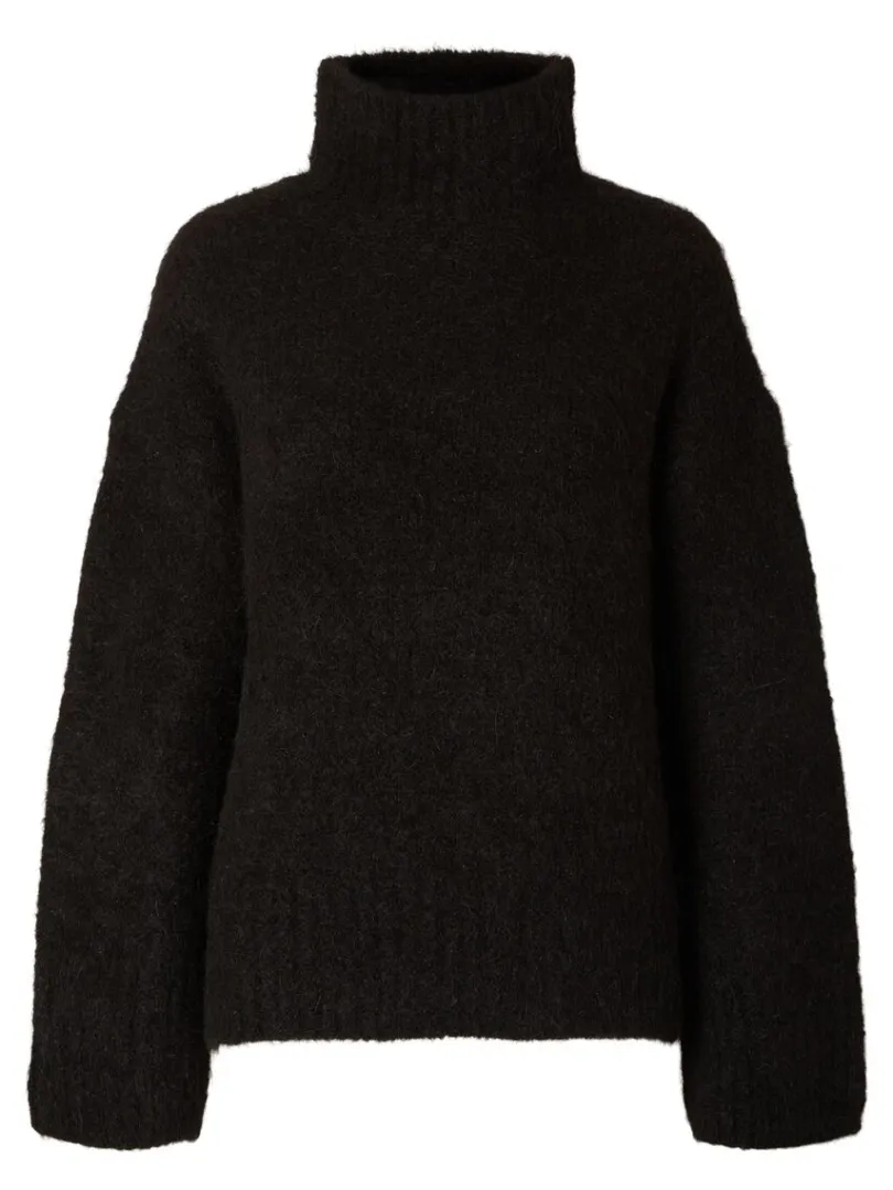 hj_hals_pullover_5-1.webp Strik>SELECTED HØJ HALS PULLOVER Black