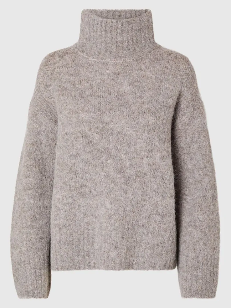 hj_hals_pullover_5.webp Strik>SELECTED HØJ HALS PULLOVER Grey